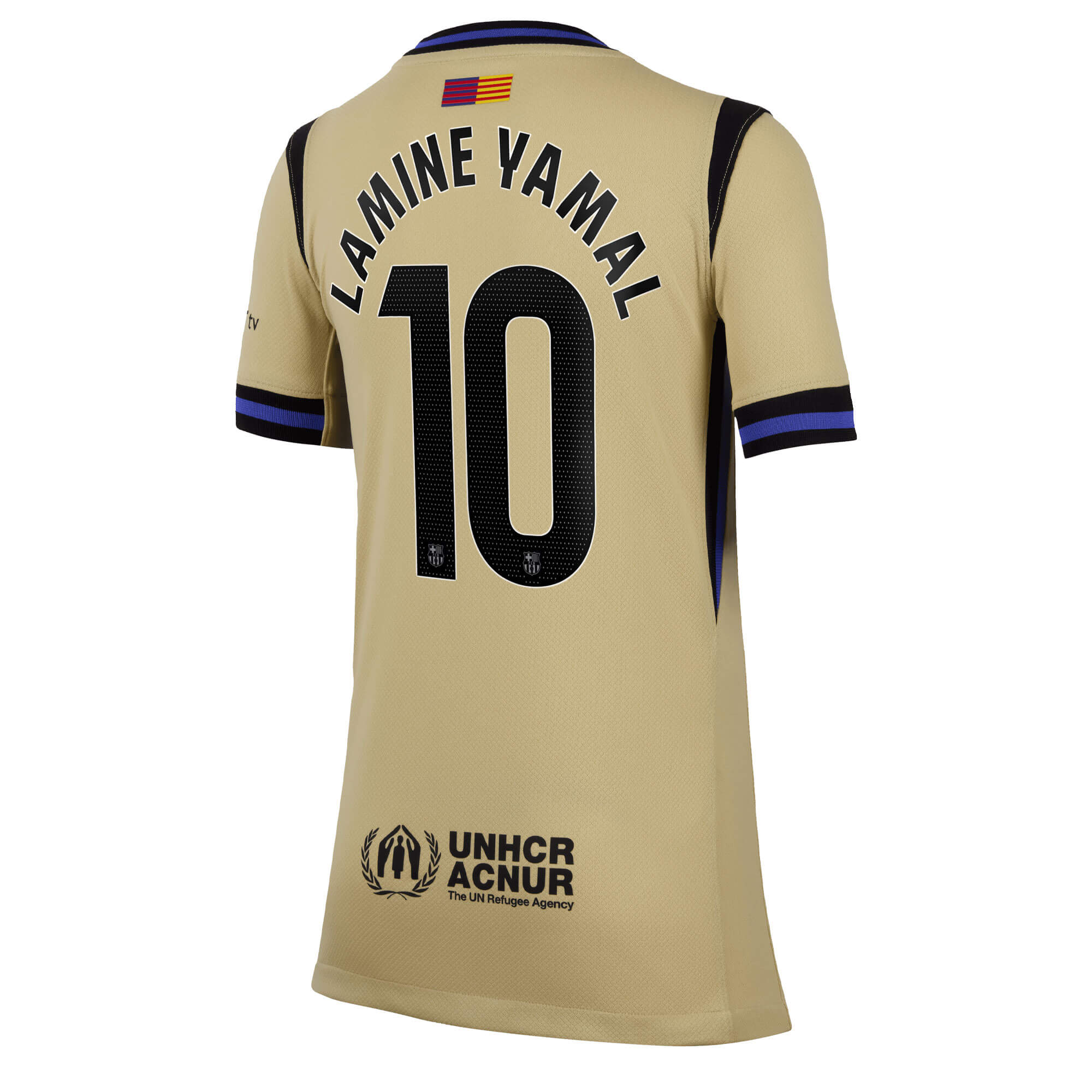Nike FC Barcelona Kids Away Stadium 2025/26 Jersey w/ Lamine Yamal
