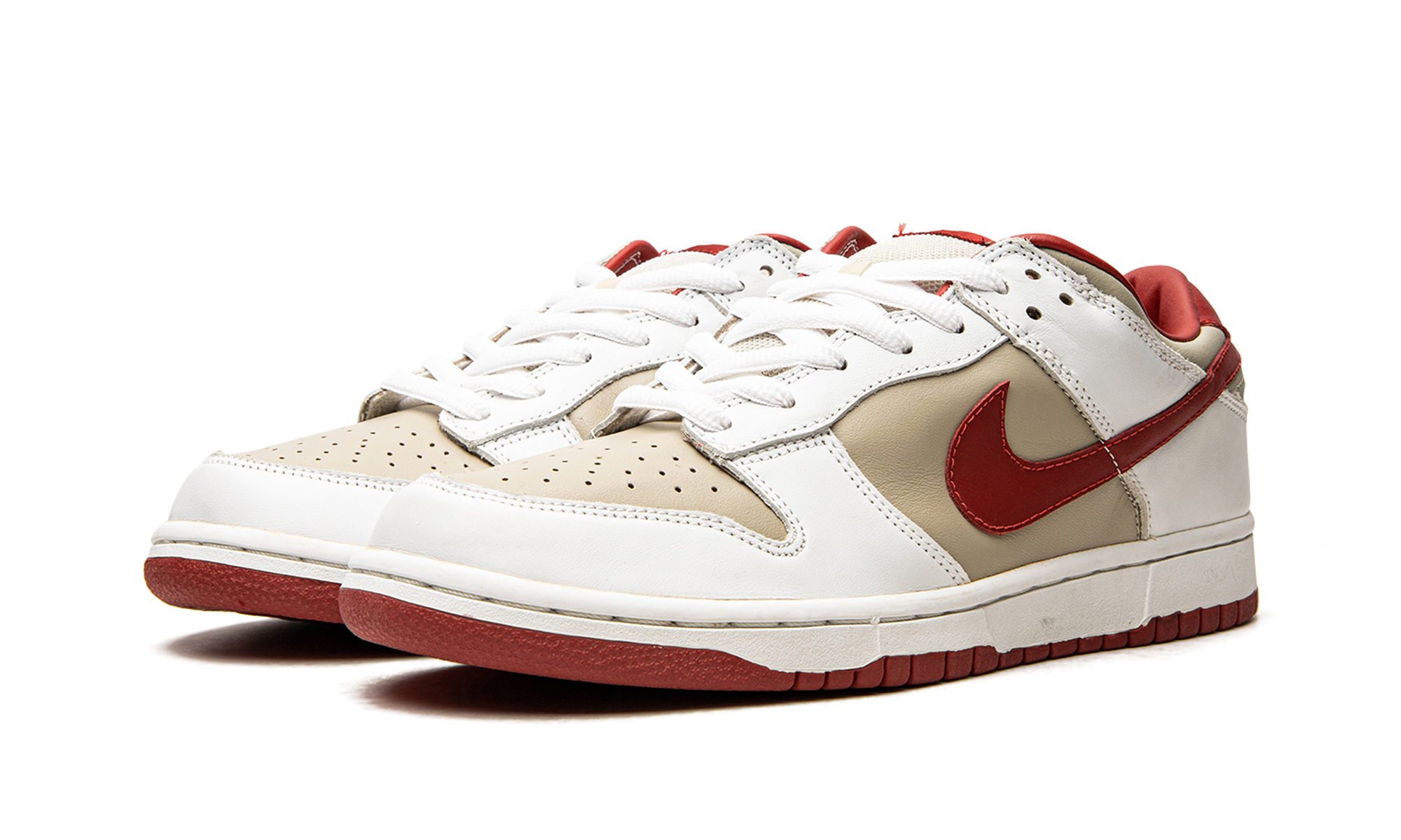 DUNK LO PRO MNS WMNS "Light Stone Varsity Red" 302517 161