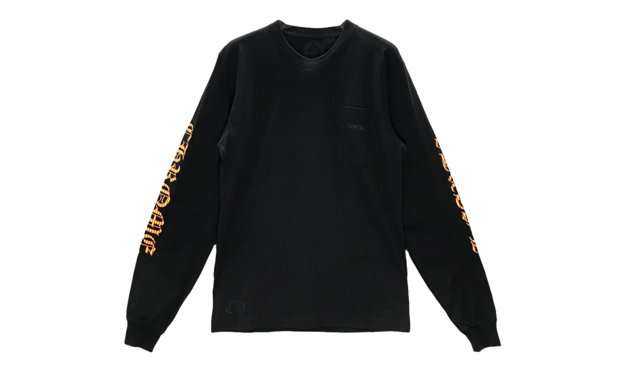 Yellow Dagger Script Logo Long Sleeve "Black" CHRM0829