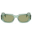 Prada PR 17WS 11R10E Transparent Sage Sunglasses
