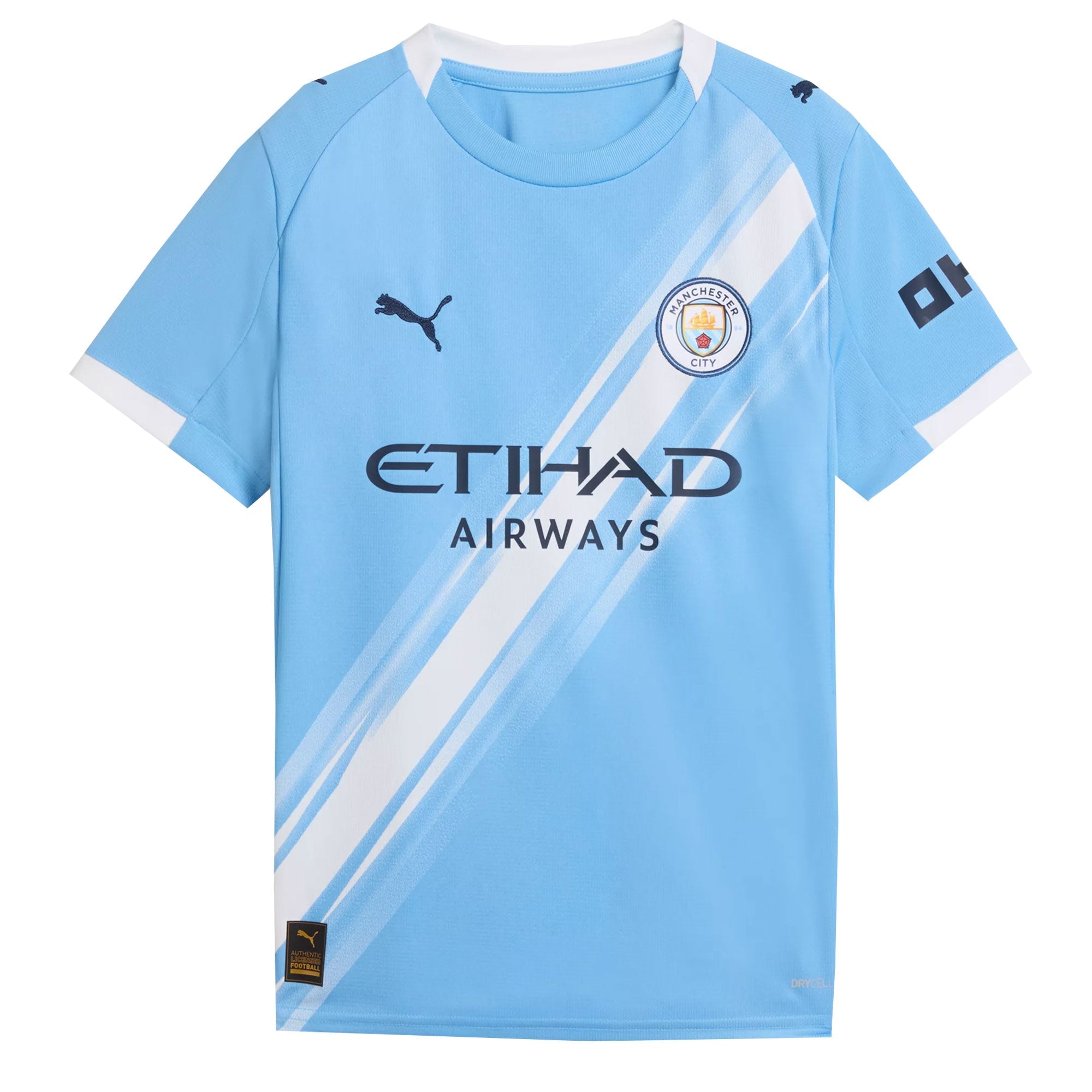 PUMA Manchester City Kids Home Stadium 2025/26 Jersey w/ Haaland