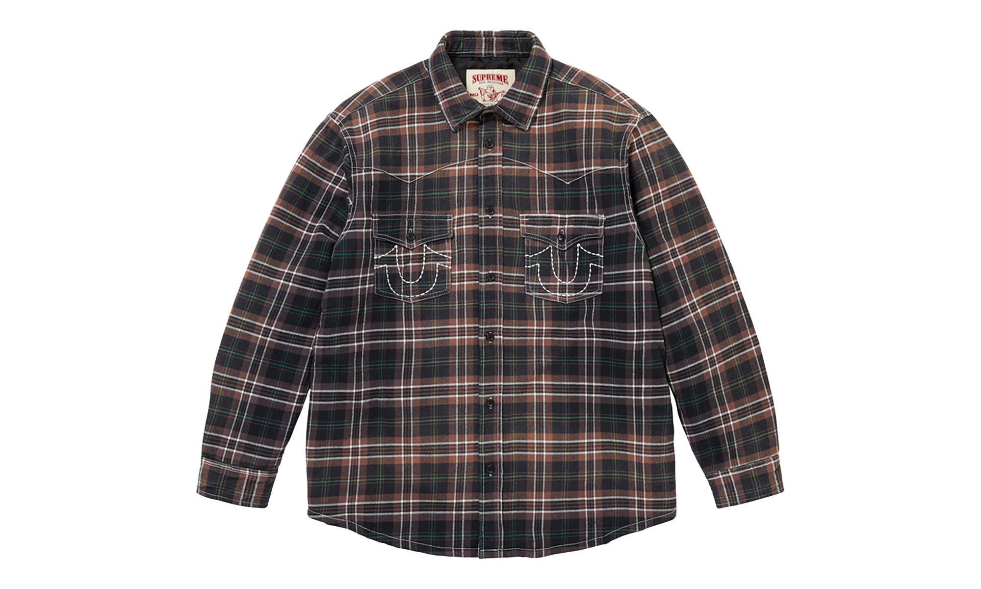 True Religion Quilted Lined Plaid Flannel "FW25 - Black" SU27089