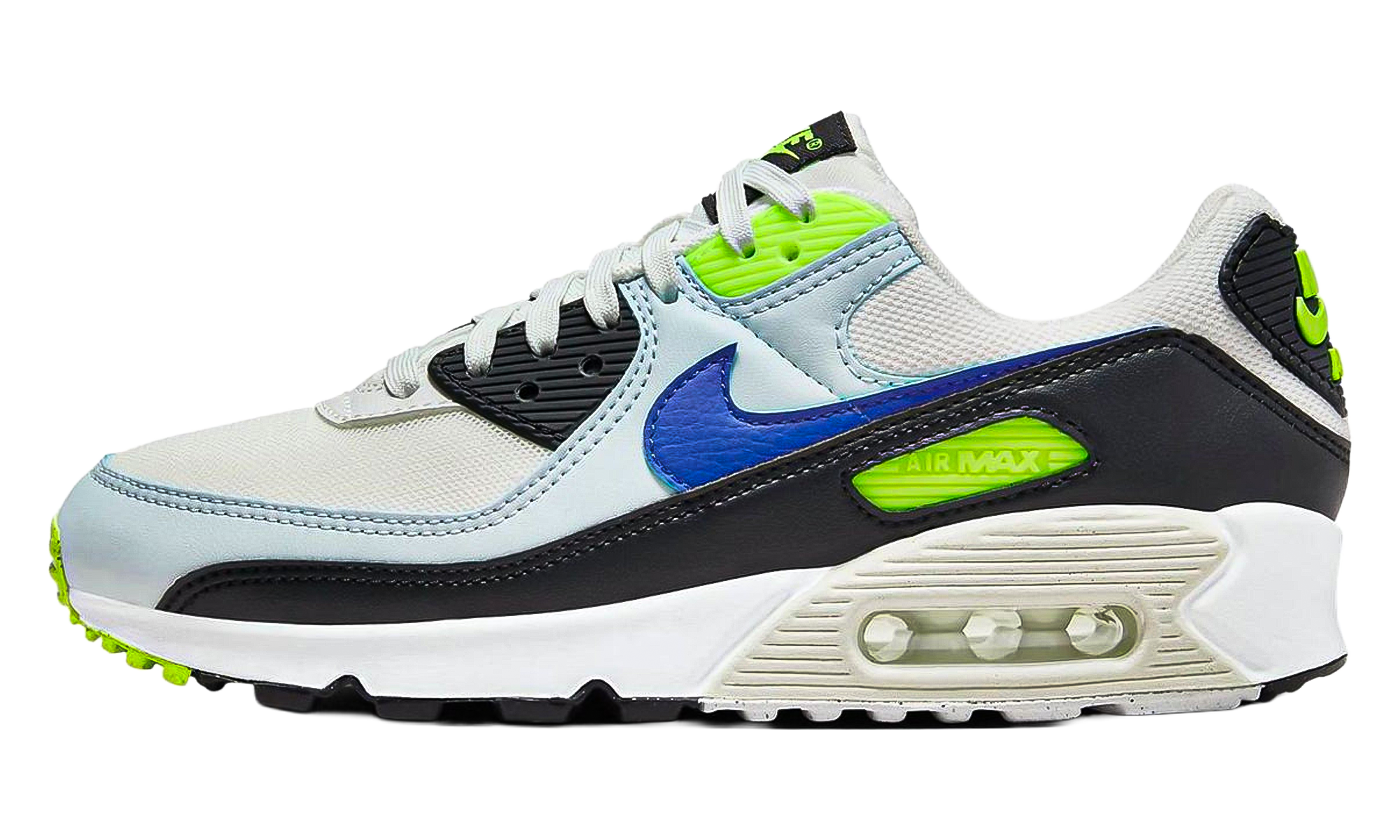 Air Max 90 WMNS "White Blue Tint Volt" DH8010 102