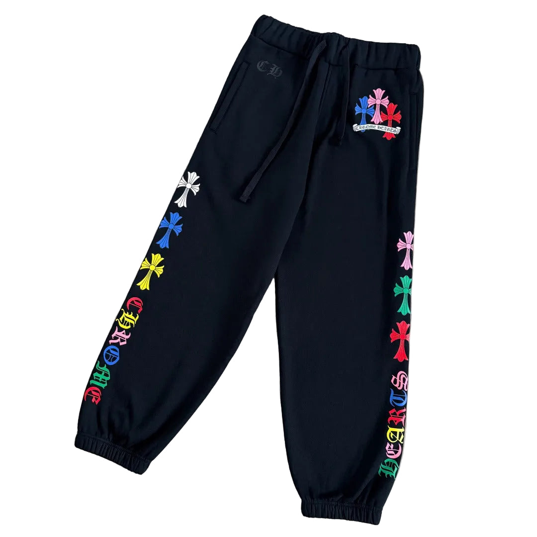 Chrome Hearts Multi-Color Cross Cemetery Sweatpants
