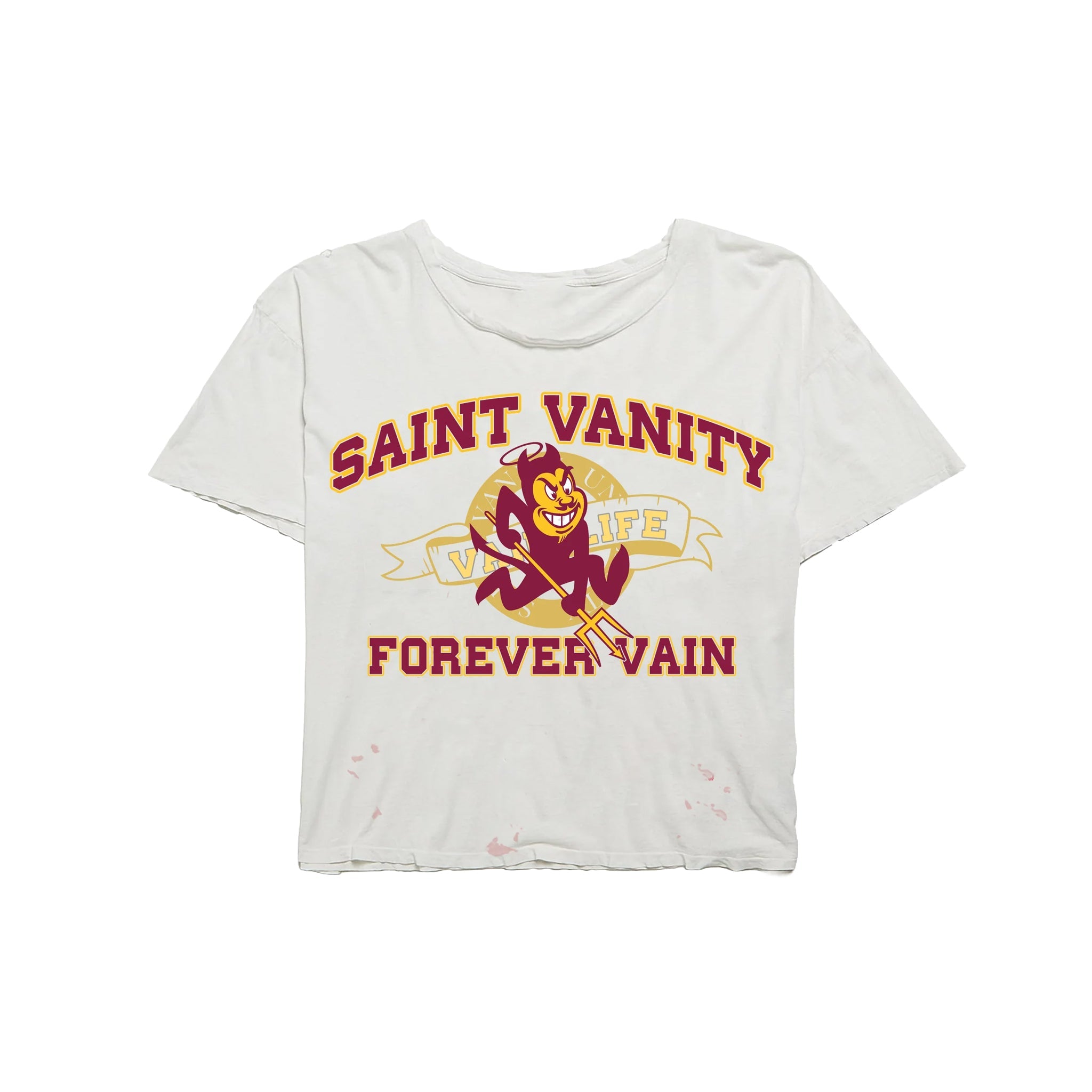 Saint Vanity Sun Devils Tee White
