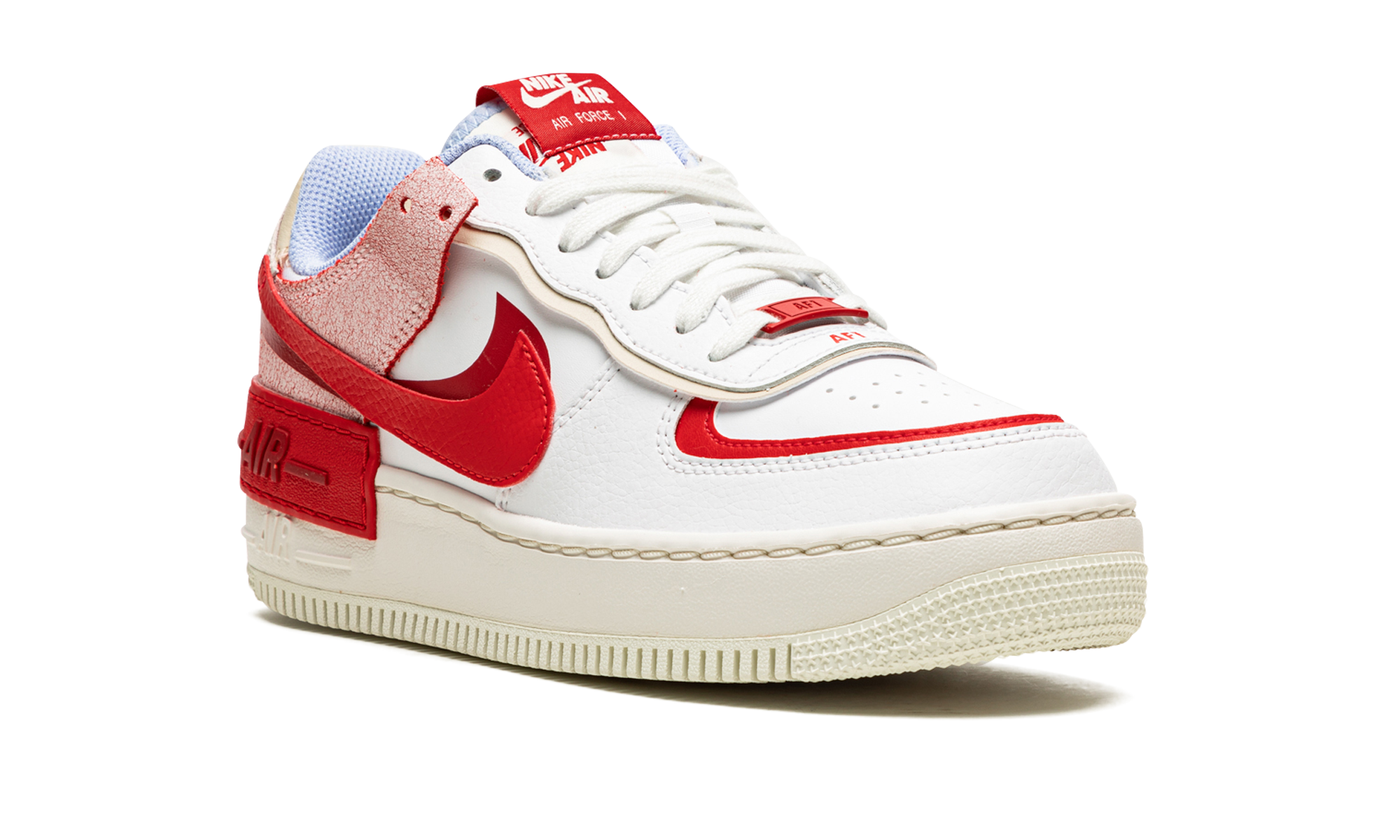 AIR FORCE 1 LO SHADO MNS WMNS "Red Cracked Leather" CI0919 108