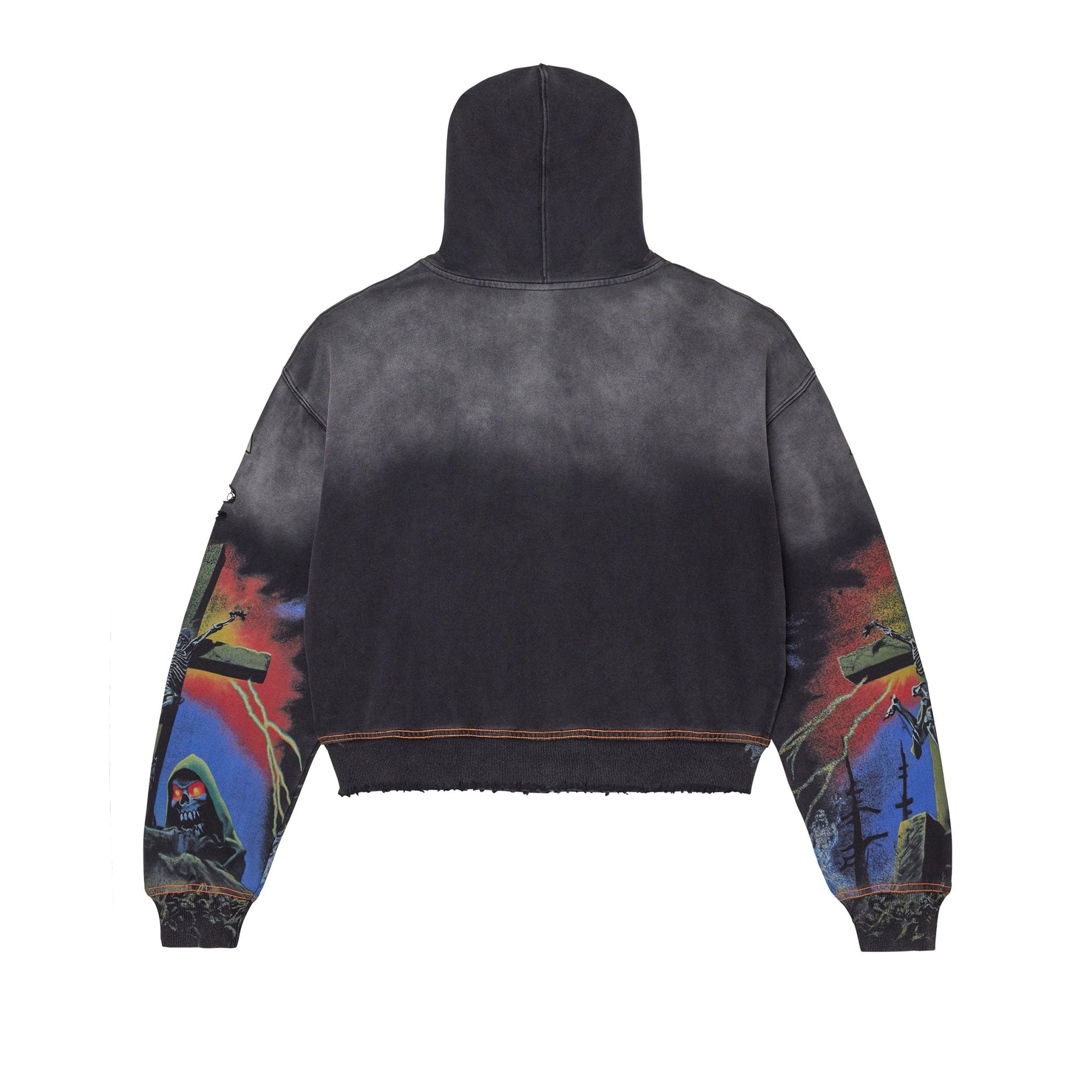 Vale Forever Damned Big Zip Up Hoodie Black