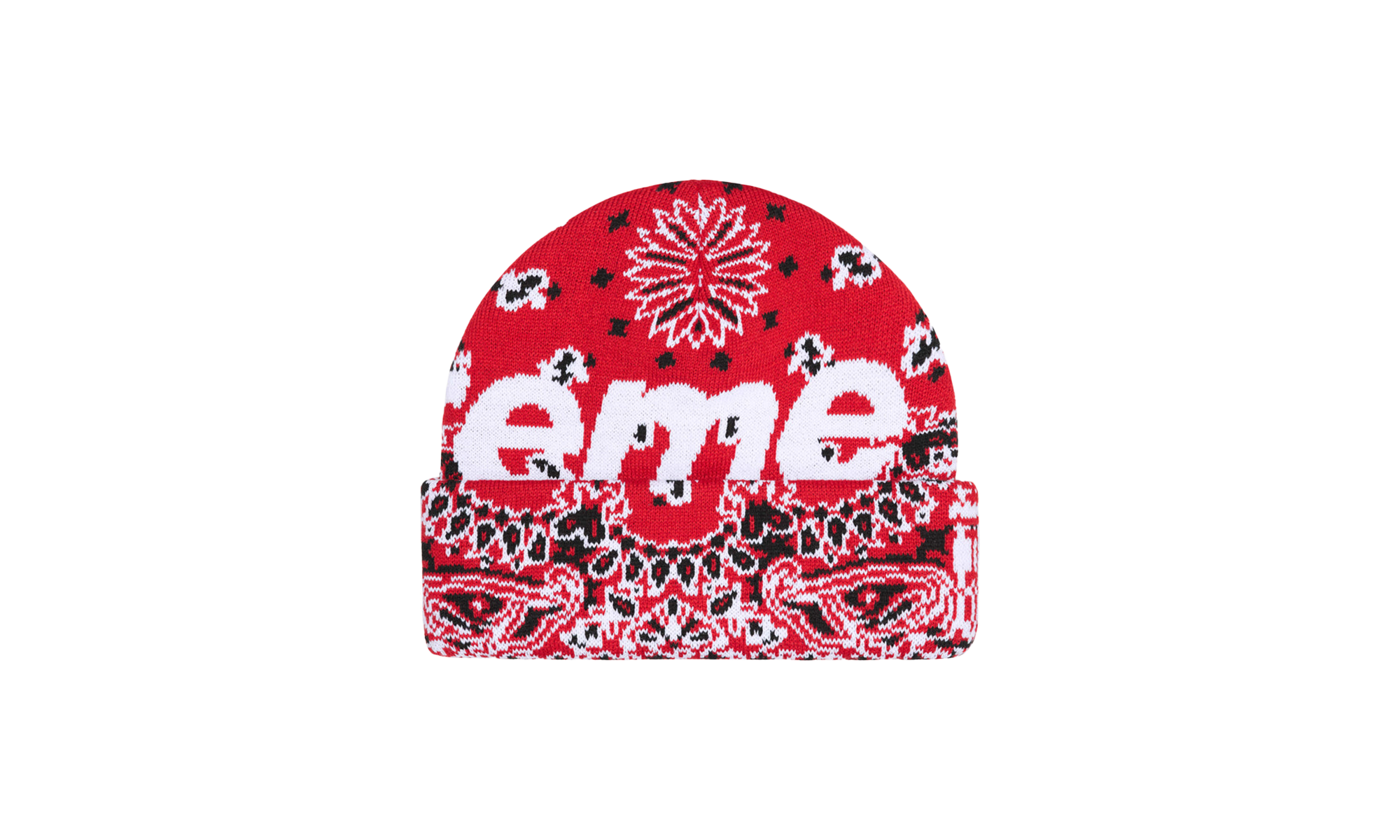 Bandana Big Logo Beanie "FW24 - Red Bandana" SU898