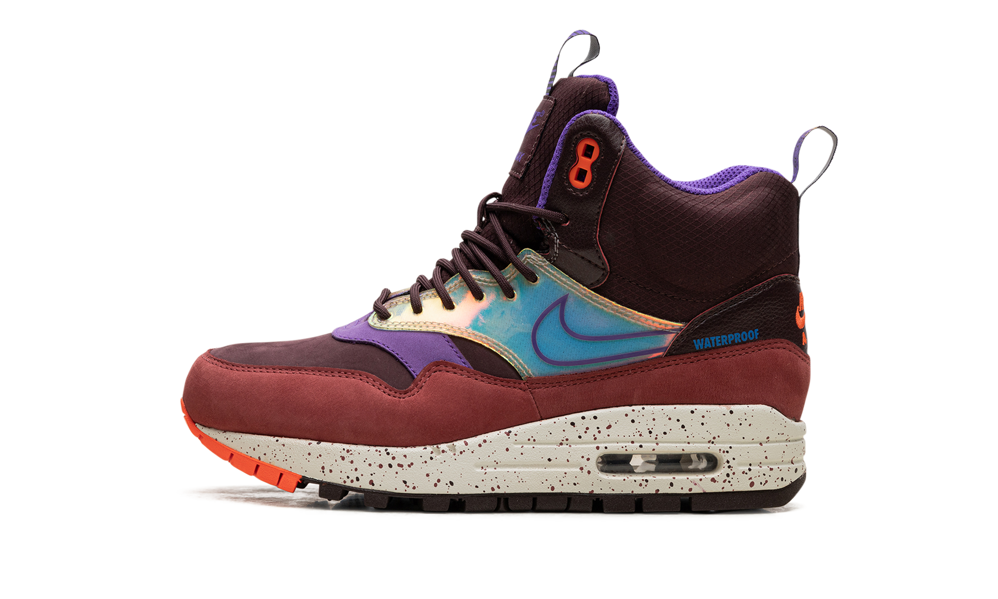 AIR MAX 1 MID SNEAKERBOOT WMNS "Deep Burgundy Iridescent" 685269 600
