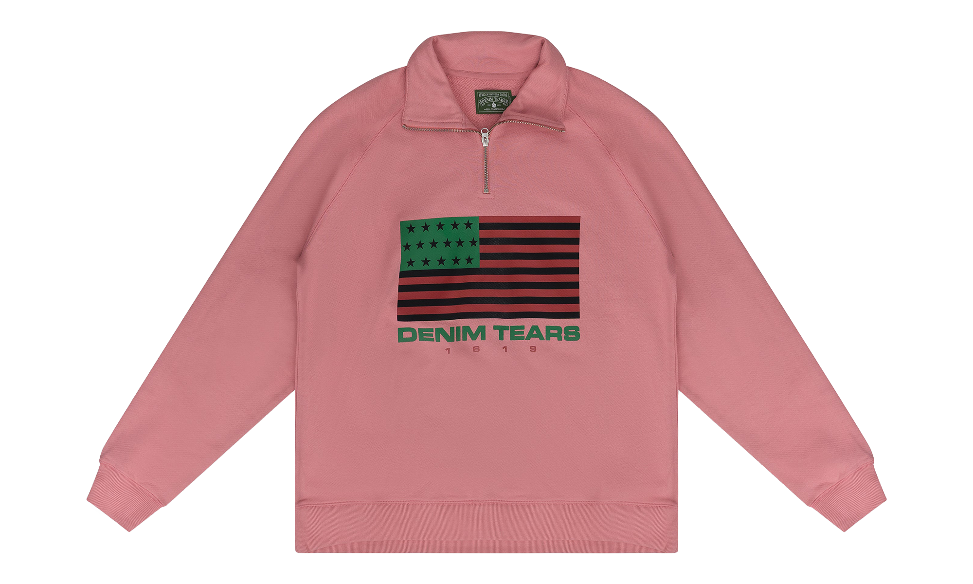 1619 Quarter Zip Sweater "Pink" DT746
