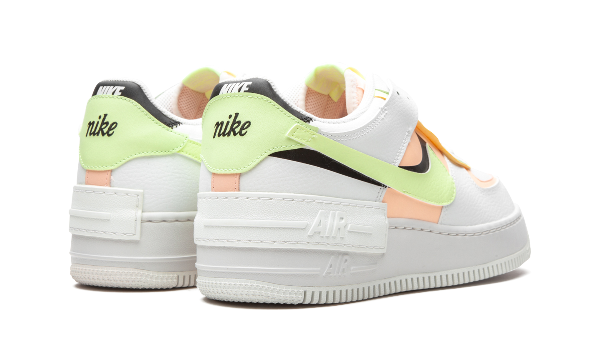 AIR FORCE 1 SHADO MNS WMNS "White / Barely Volt / Crimson Tint" CI0919 107