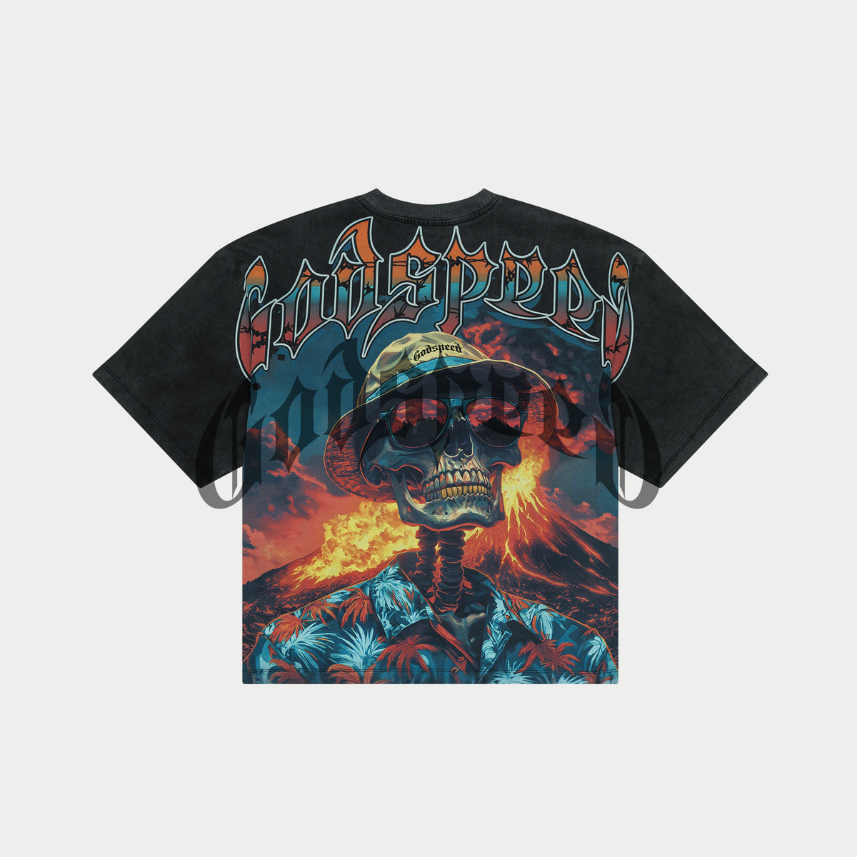 Godspeed Natural Disaster T-Shirt Black Wash