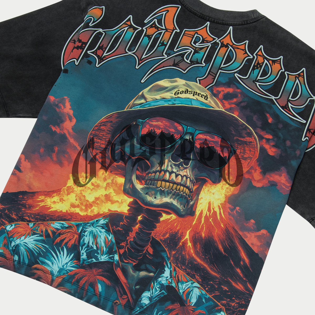 Godspeed Natural Disaster T-Shirt Black Wash