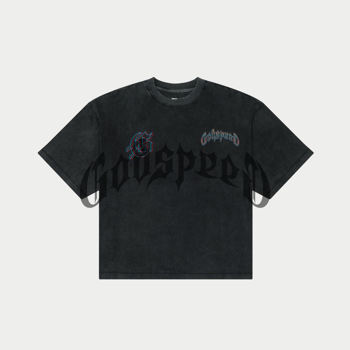 Godspeed Natural Disaster T-Shirt Black Wash