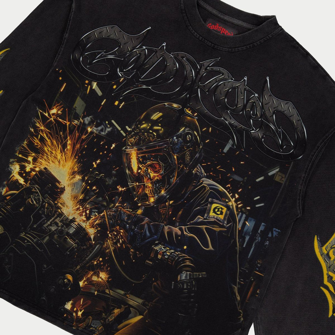 Godspeed Under Construction Black Wash Long Sleeve