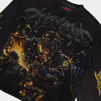 Godspeed Under Construction Black Wash Long Sleeve
