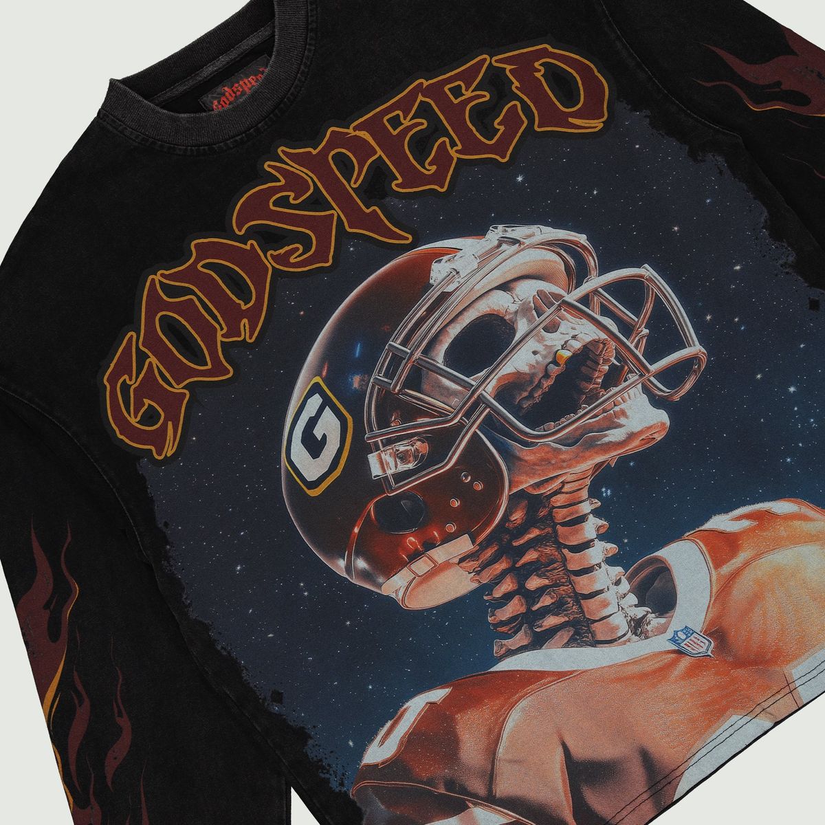 Godspeed Morale Long Sleeve T-shirt Black Wash