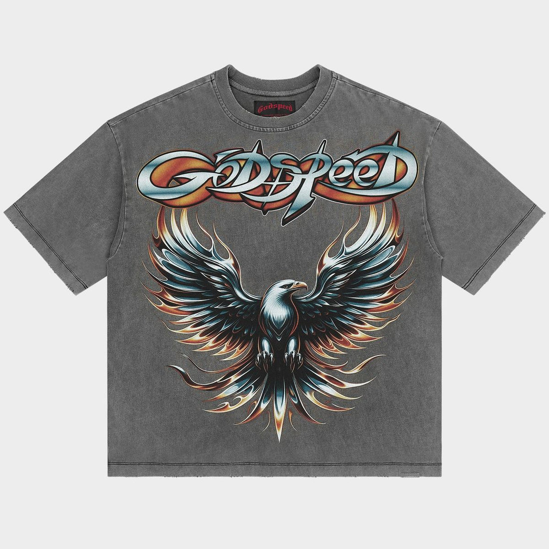 Godspeed Eagle Eye T-shirt Grey Wash