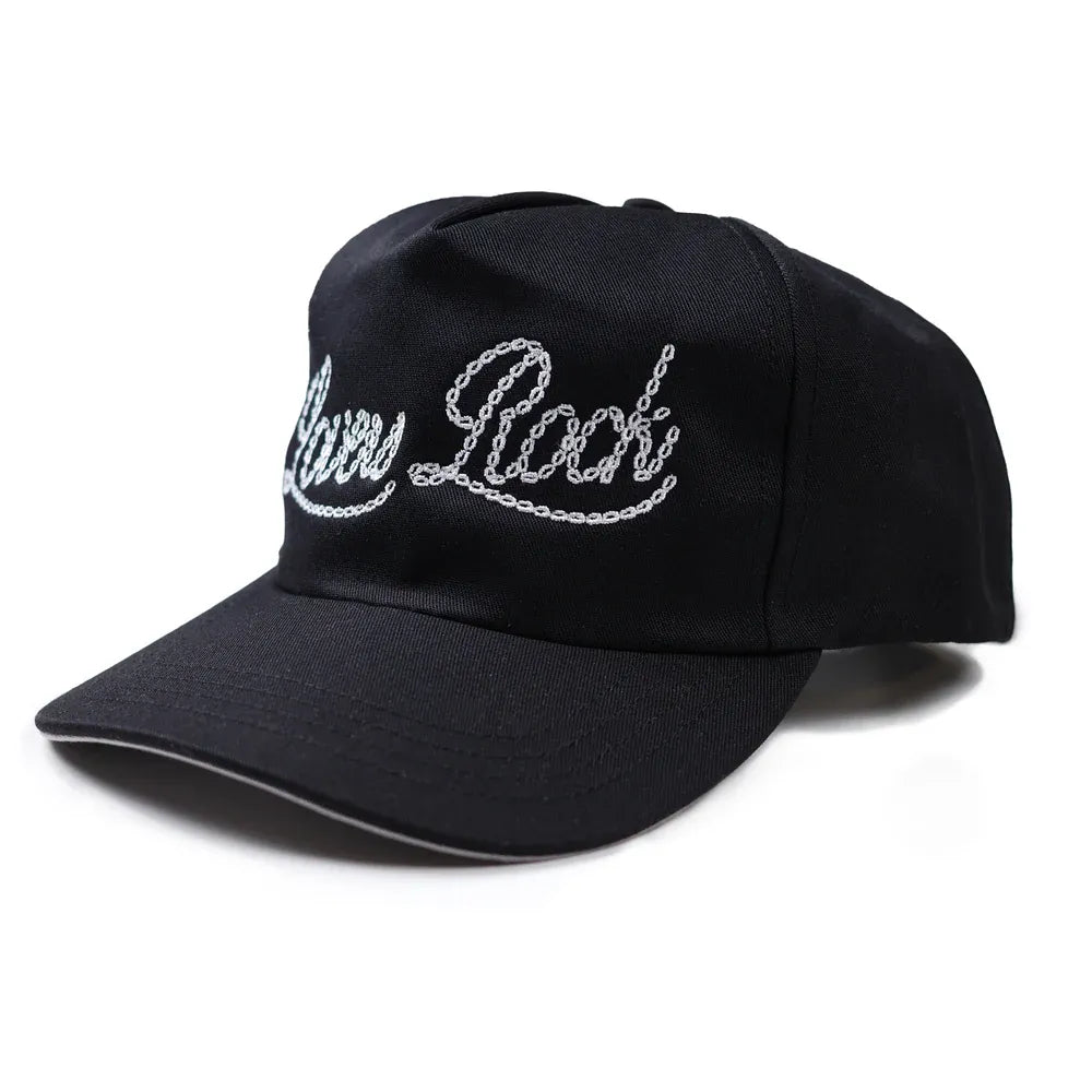 CHAIN-STITCH LOGO SNAPBACK