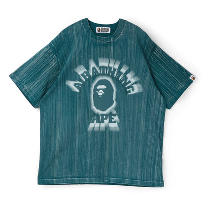 A Bathing Ape Brush College Relaxed Fit Tee M (Green)