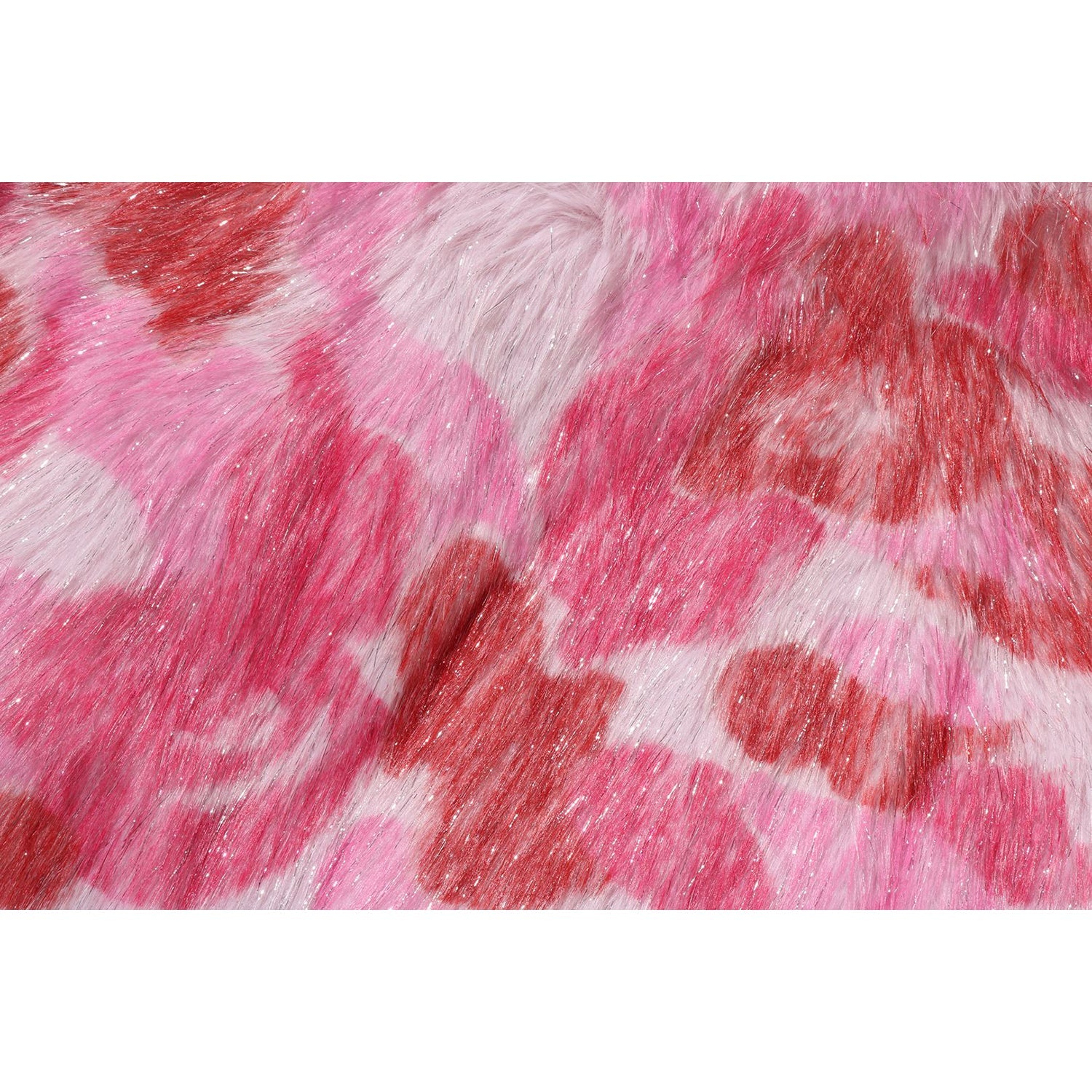 ABC CAMO ONE POINT METALLIC LONG FUR JACQUARD DOWN JACKET LADIES
