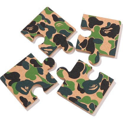 ABC CAMO PUZZLE CORK COASTER