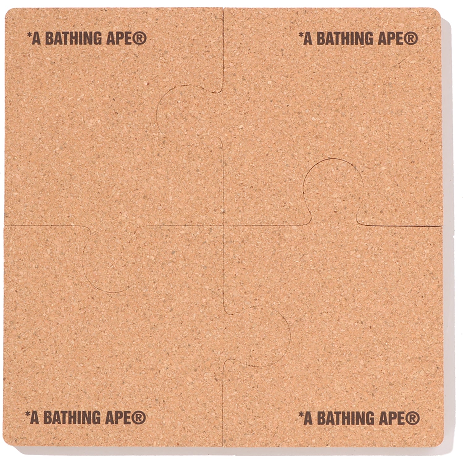 ABC CAMO PUZZLE CORK COASTER