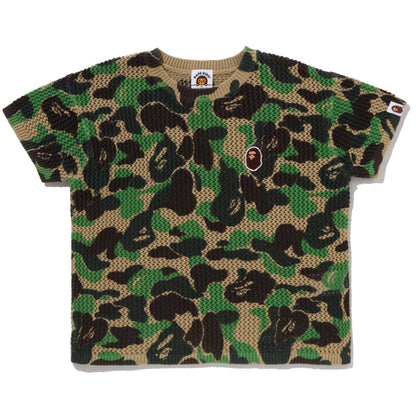 ABC CAMO CROCHET KNIT RELAXED FIT SWEATER KIDS