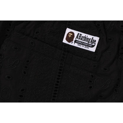 EMBROIDERY RELAXED FIT SHORTS MENS