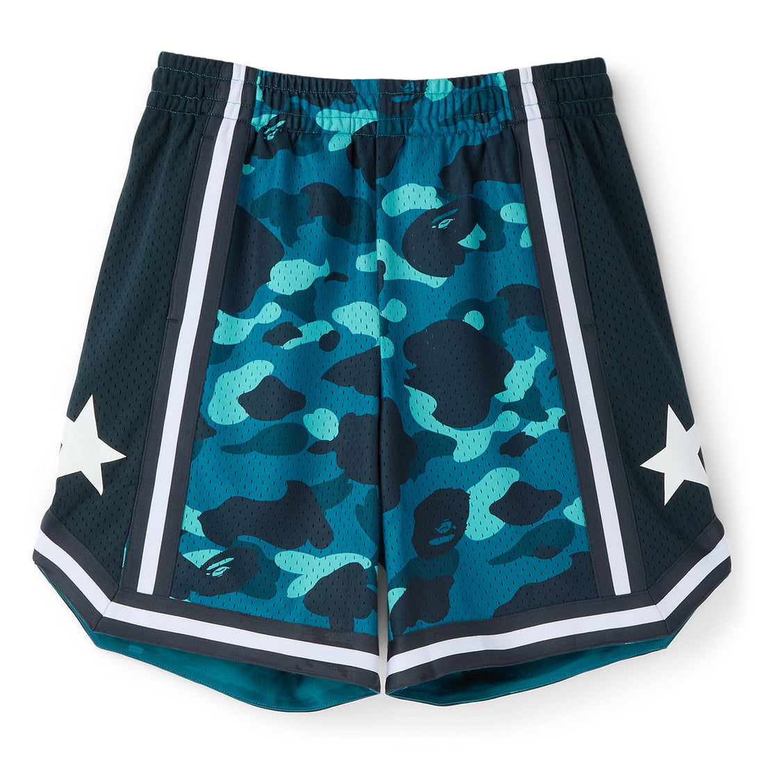 A Bathing Ape Color Camo Mesh Relaxed Fit Shorts M (Green)