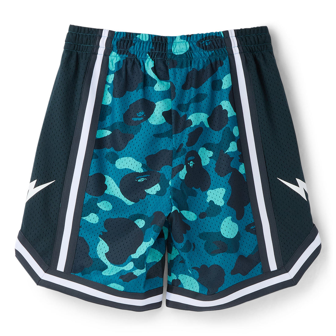 A Bathing Ape Color Camo Mesh Relaxed Fit Shorts M (Green)