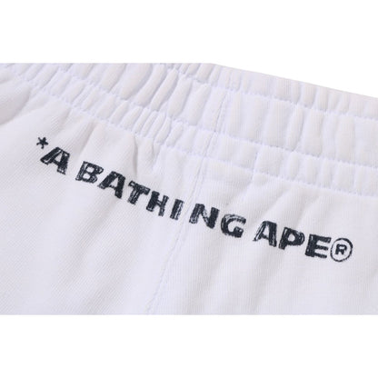 HEAVY WASH HAND DRAW FOOTBALL LOGO RELAXED FIT SWEAT SHORTS MENS