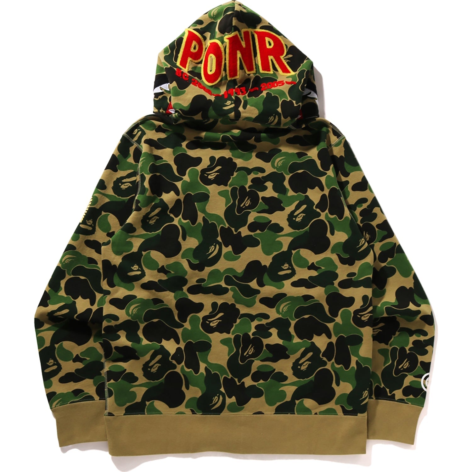 ABC CAMO SHARK FULL ZIP HOODIE MENS