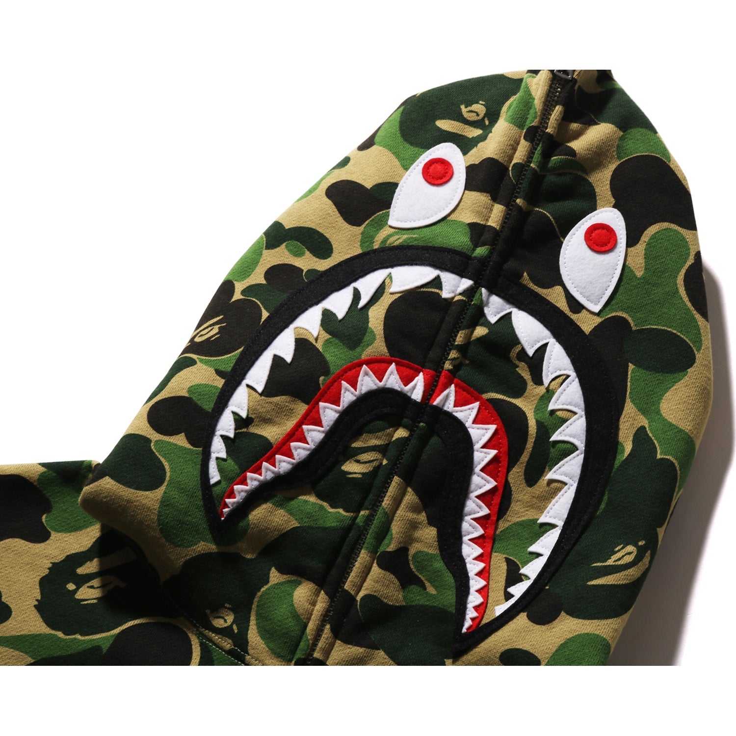 ABC CAMO SHARK FULL ZIP HOODIE MENS