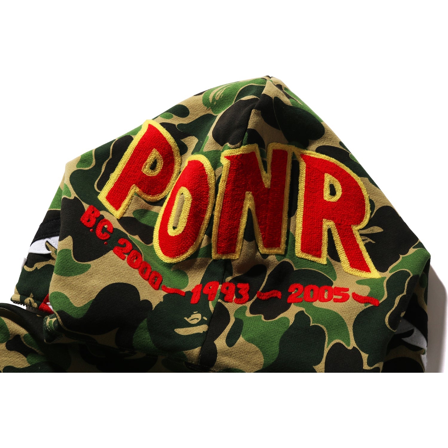 ABC CAMO SHARK FULL ZIP HOODIE MENS