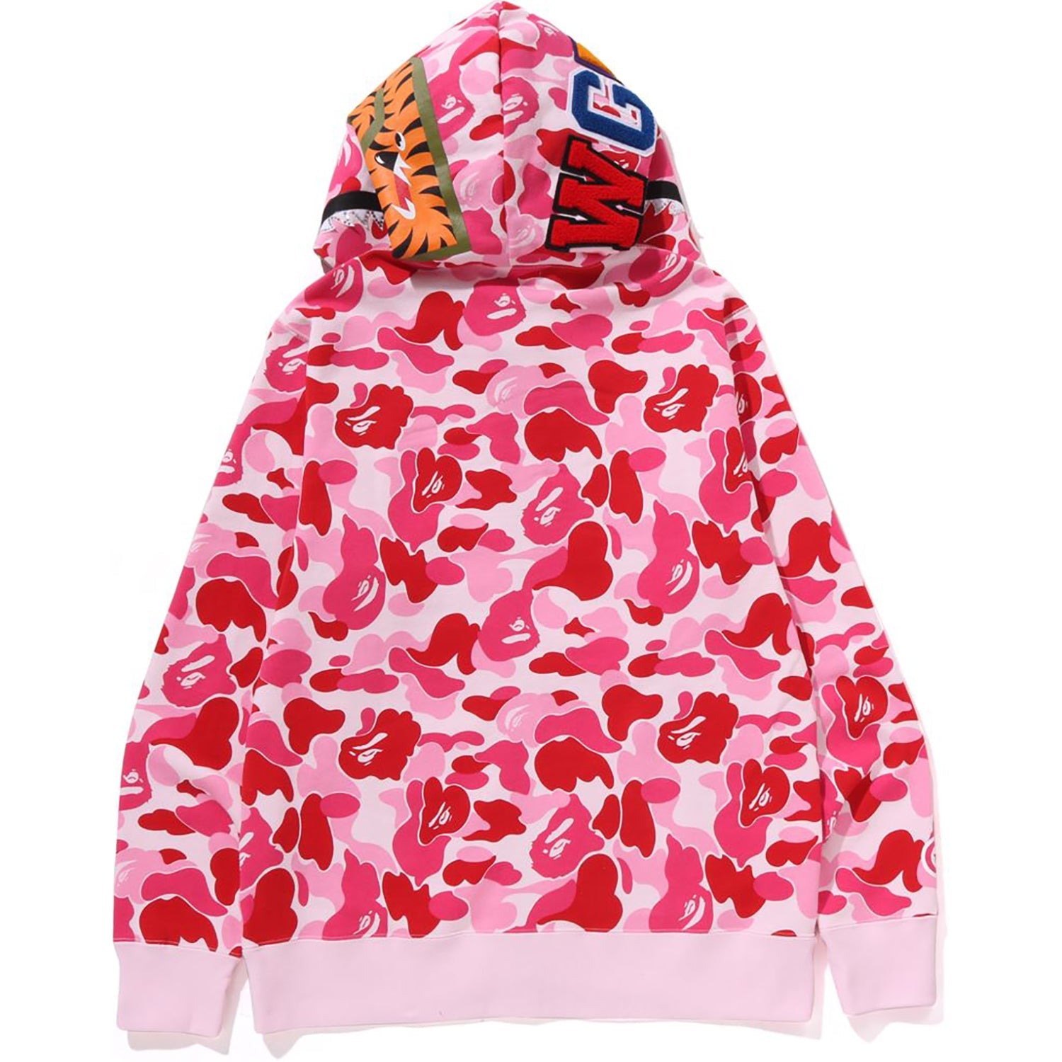 ABC CAMO CRYSTAL STONE SHARK FULL ZIP HOODIE MENS