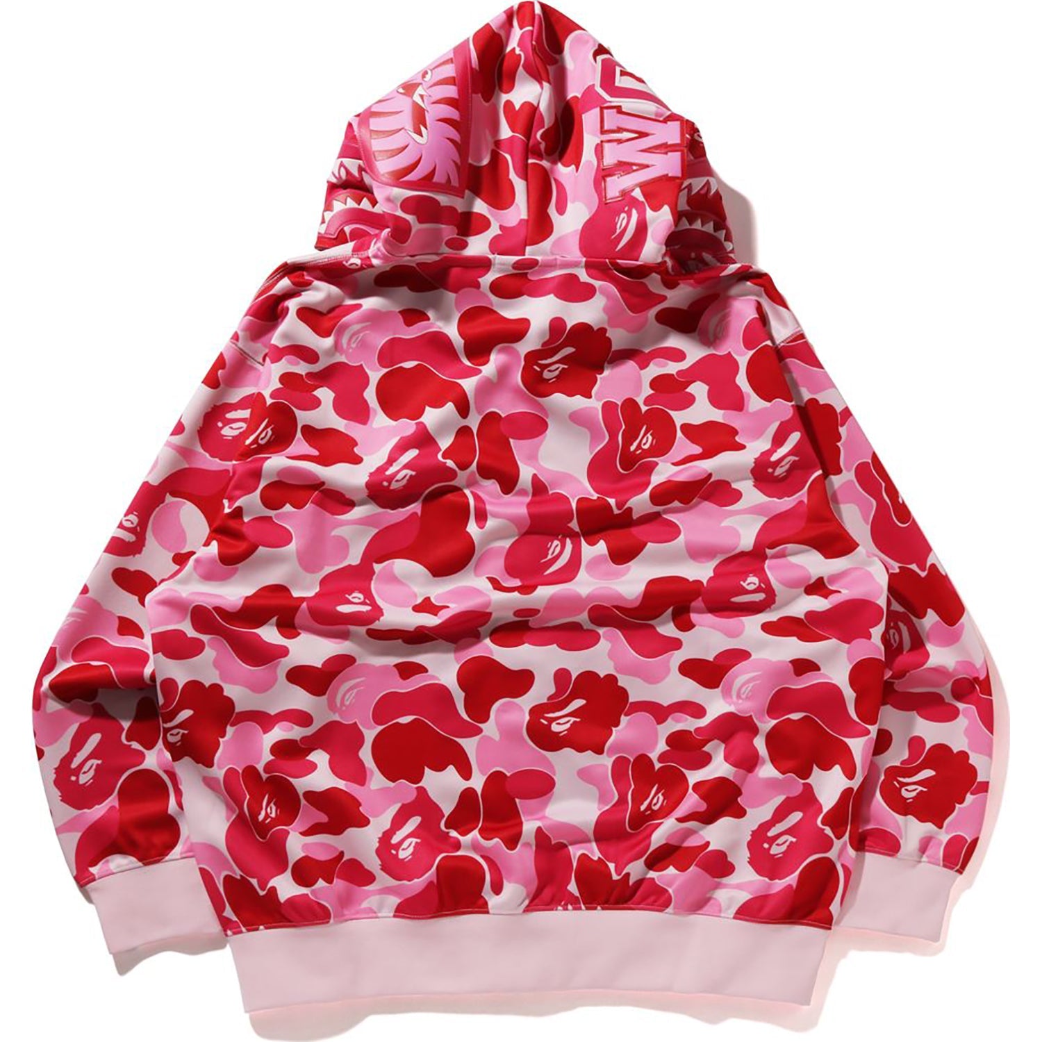 ABC CAMO POLYESTER RELAXED FIT SHARK FULL ZIP HOODIE MENS