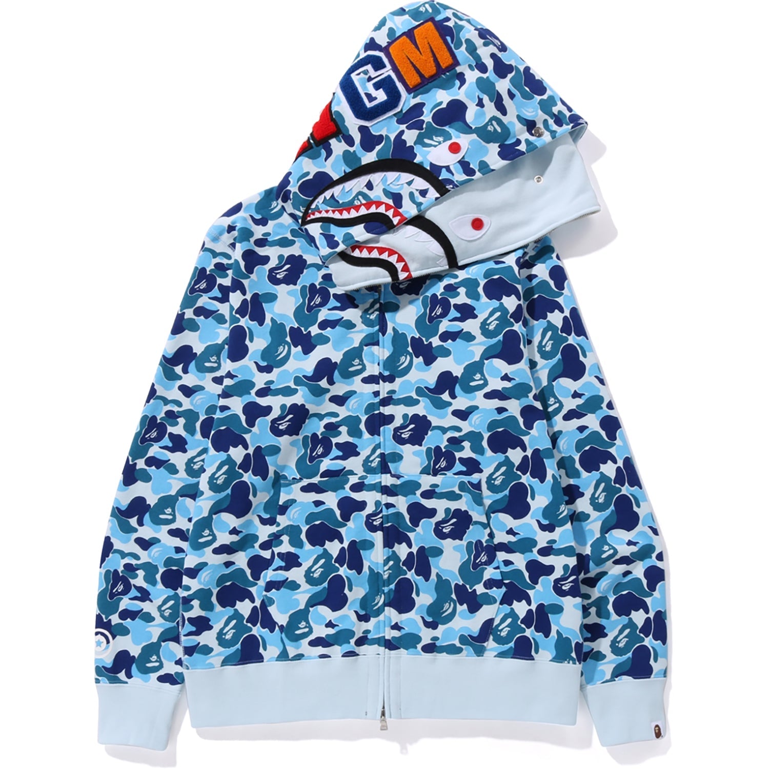 ABC CAMO DOUBLE SHARK FULL ZIP HOODIE M