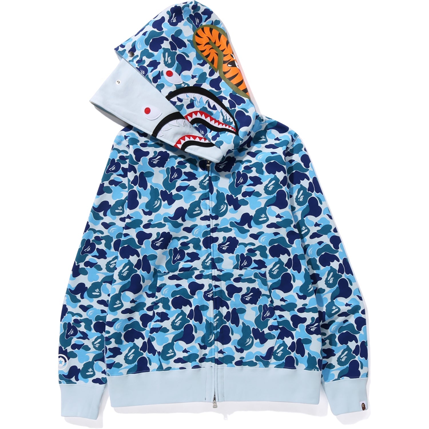 ABC CAMO DOUBLE SHARK FULL ZIP HOODIE M