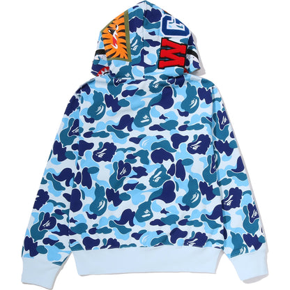 ABC CAMO CRYSTAL STONE SHARK FULL ZIP HOODIE LADIES