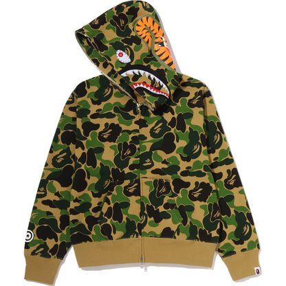 ABC CAMO CRYSTAL STONE SHARK FULL ZIP HOODIE LADIES