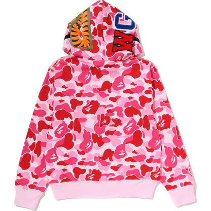 ABC CAMO CRYSTAL STONE SHARK FULL ZIP HOODIE LADIES