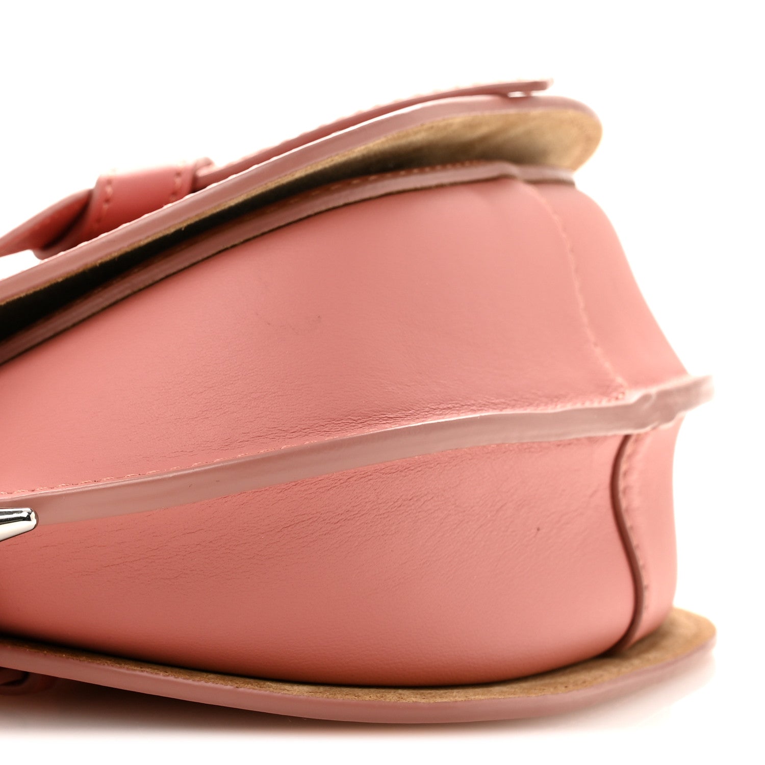 Calfskin Jacquard Mini Gate Dual Bag Peach Bloom
