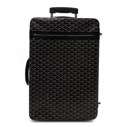 Goyardine Rolling Suitcase Trolley PM Black