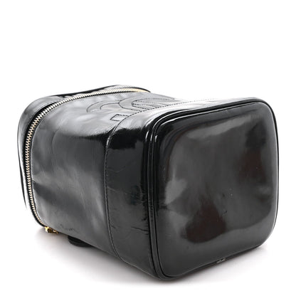Patent Timeless Vanity Cosmetic Case Black