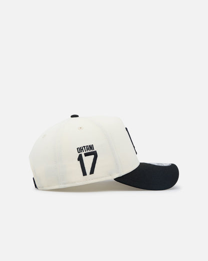 New Era Los Angeles Dodgers "Japan Pack" Ohtani Side Patch 9FORTY A-Frame Snapback Chrome/Black