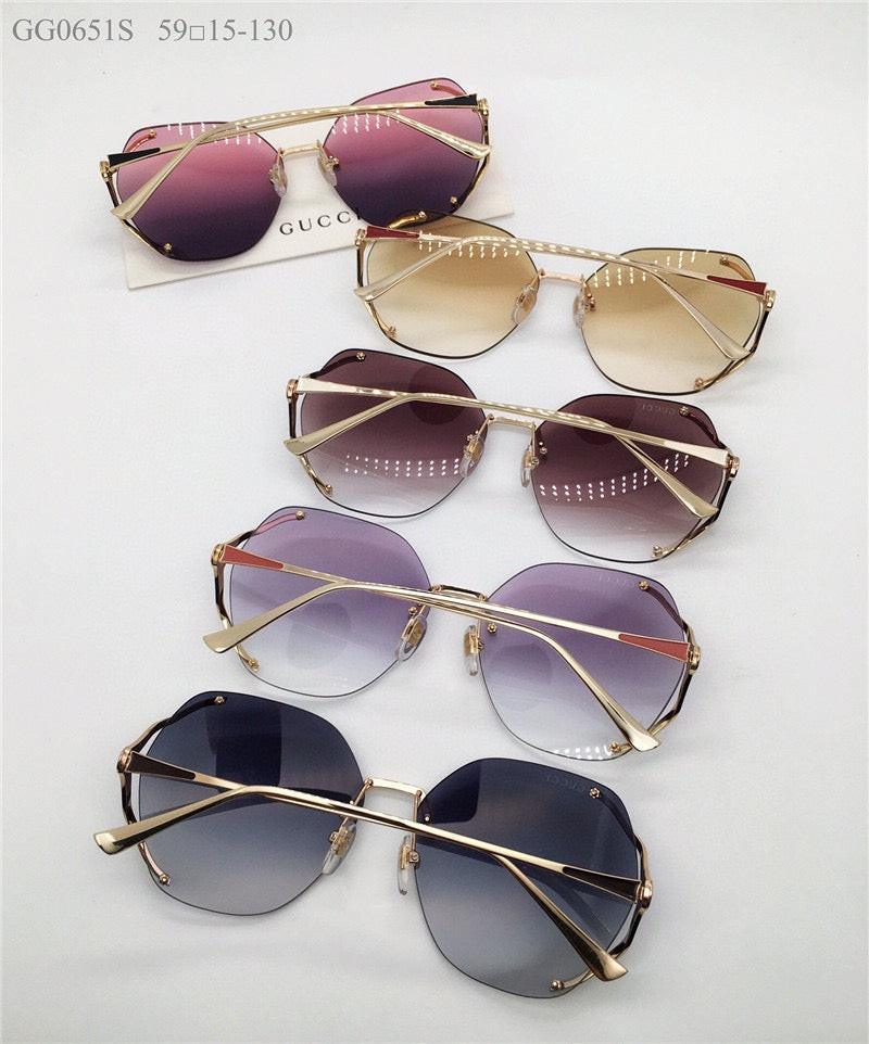 GUCCI 0651S Square 60mm Aviator Sunglasses ✨