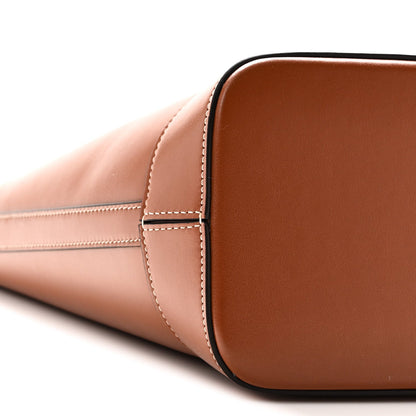 Smooth Calfskin Small Cuir Triomphe Bucket Bag Tan