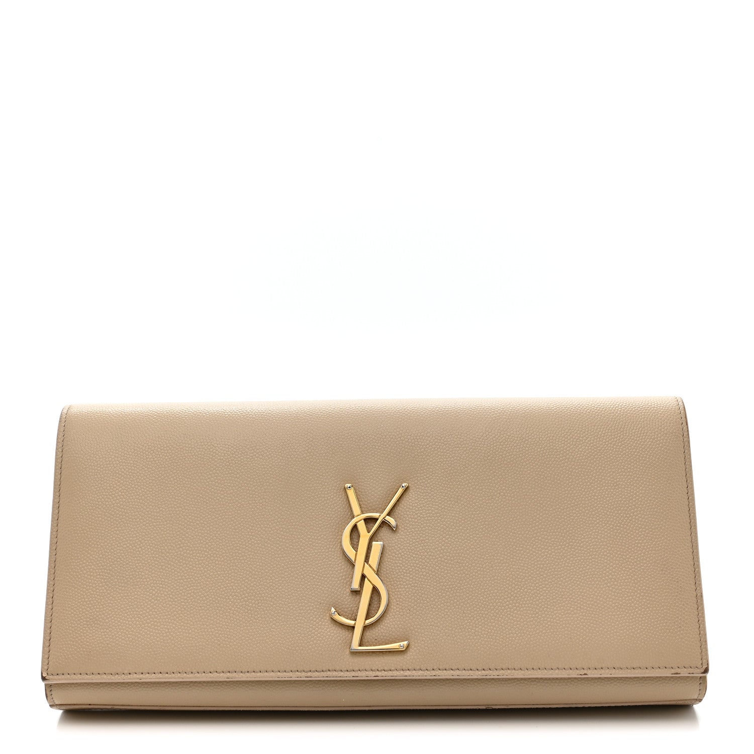 Grain De Poudre Classic Monogram Cassandre Clutch Nude