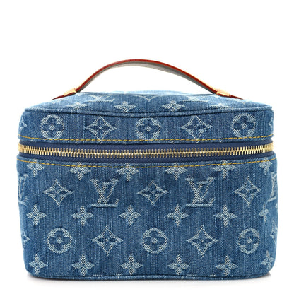 Monogram Denim Nice Mini Blue Blue